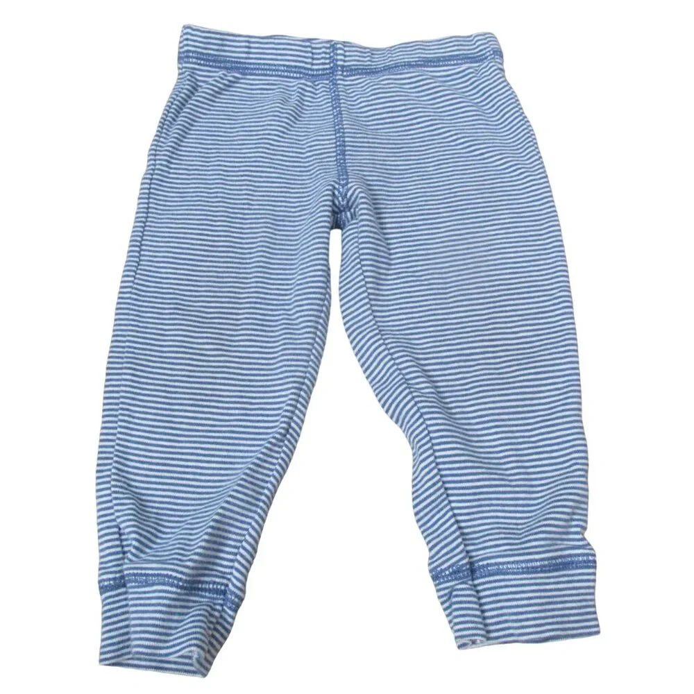Carters‎ Pull On Sweatpants Toddler Girls Size 12M Blue Striped Elastic Joggers